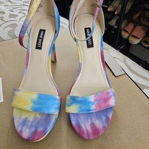 Nine West Multicolor Tie-Dye Heels